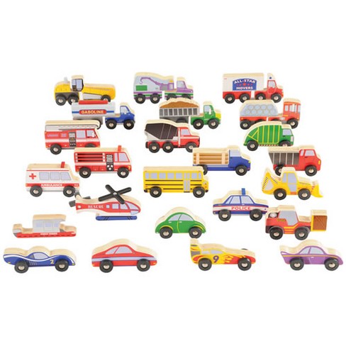 Kaplan Early Learning Wooden Transportation Set - Set Of 24 : Target