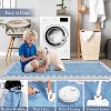 Washable Runner Rug Long Non-Slip Carpet Foldable Bordered Low Pile Stain-Resistant Indoor Accent Mat - 3 of 4