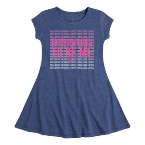 Girls' - Barbie - Proud To Be Me Fit & Flair Cap Sleeve Dress - 1 of 3