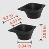 TASALON Magnetic Hair Dye Bowl, 2 Piece Hair Dye Kit Bowls for Beauty Salon Trolley Cart and Barber Station - Black - 3 of 4
