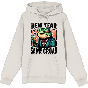 New Year Same Croak Adult Long Sleeve Hoodie - 1 of 3