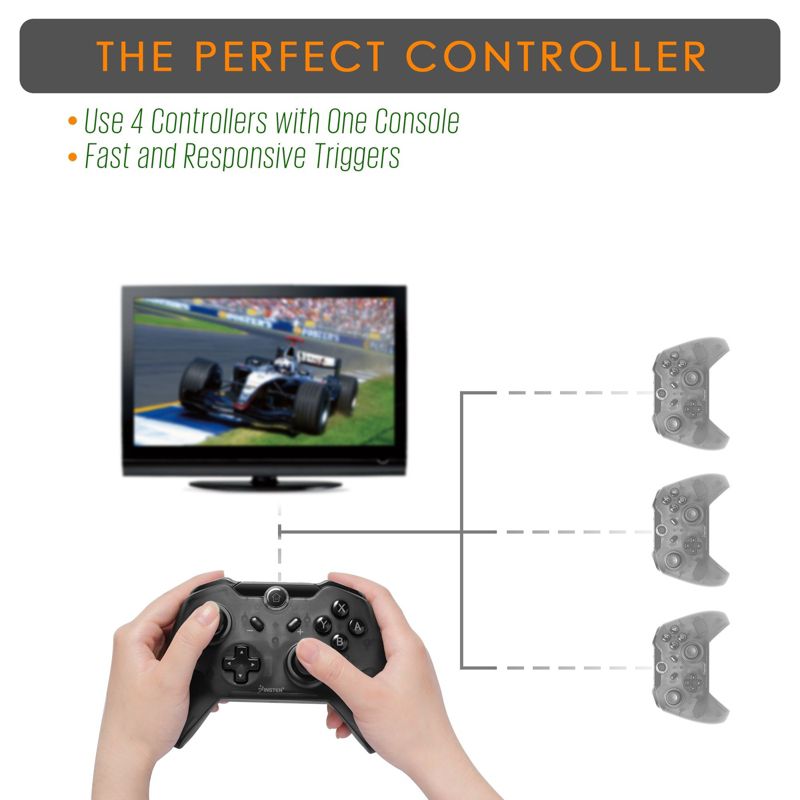 Insten Wireless Controller for Nintendo Switch Lite OLED - Gamepad for Switch Pro Controller - Support Gyro Axis Dual Vibration, 6 of 11