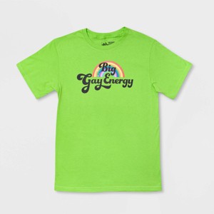 Pride Adult Short Sleeve 'Big Gay Energy' T-Shirt - Green - 1 of 2