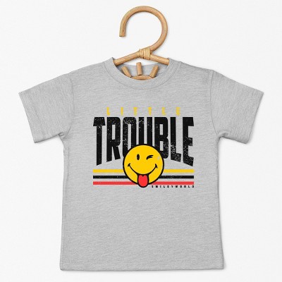 The Juniper Shop SmileyWorld Little Trouble Toddler Short Sleeve Tee