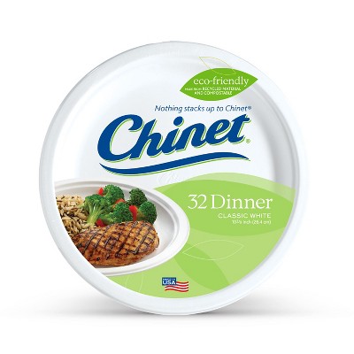 Chinet Classic White Paper Dinner 