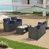 CAVINAS Patio Chairs Set with Cushions and Coffee Table, Modular Outdoor Couch Set, Modern Outdoor Sectional Furniture for Backyard - 3 of 4