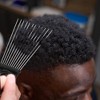 Unique Bargains Metal African Hair Pick Comb 9.06"x2.83" Black 1 Pc - 4 of 4