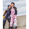 Deux par Deux Girl Printed Mid-Season One-Piece Outerwear Butterflies on Multicolored and Black Background - 2 of 4
