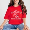 Simply Sage Market Women's Go Taylor's Boyfriend Varsity Short Sleeve Garment Dyed Tee - 2 of 4