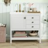 Tangkula Bathroom Vanity Unit w/ Basin w/ Extra Wide Granite Countertop Ceramic Sink - 4 of 4