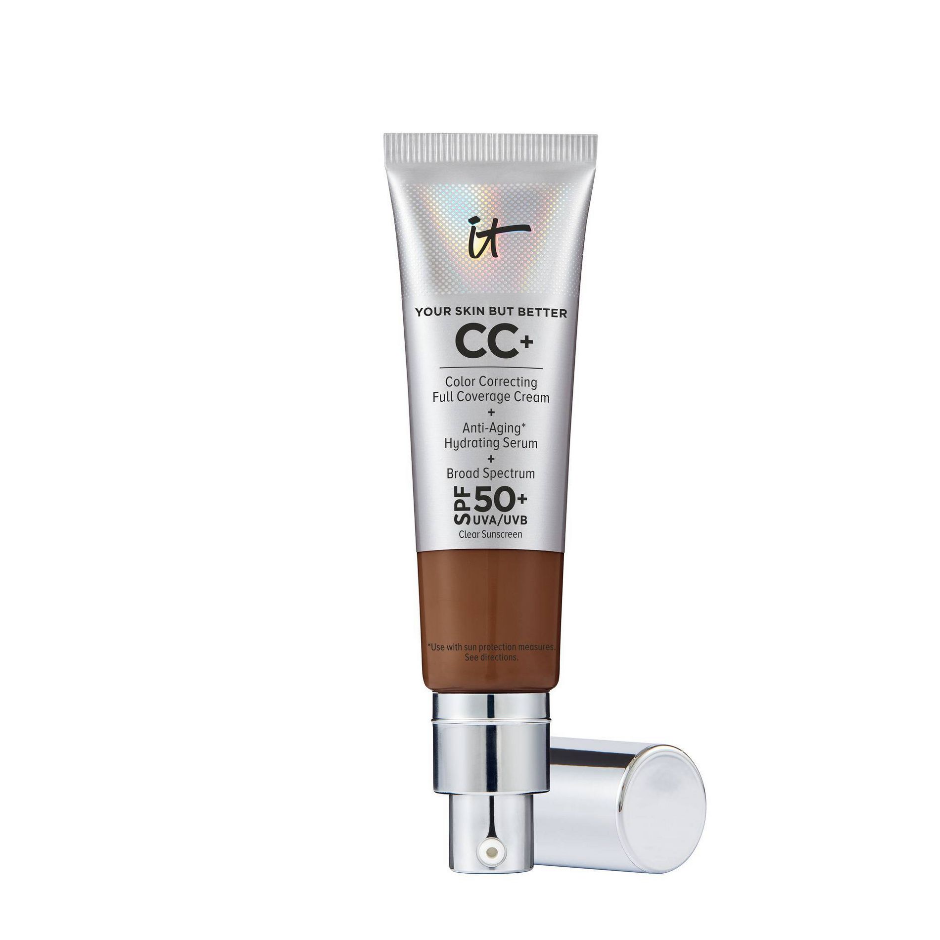 IT Cosmetics CC+ Cream - Extra Neutral Deep - 1.08 fl oz - Ulta Beauty: Concealing, Sun Protection, Anti-Aging, Color Correction