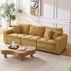 CAVINAS 4/5/6-Seater Modular Sectional Sofa,Cloud Couch Sectional,Conversible Sleeper Sofa for Living Room,3 Throw Pillows - 2 of 4