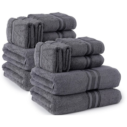 Hearth & Harbor 100 Percent Cotton Ultra Soft and Absorbent Bath Towel Set  - On Sale - Bed Bath & Beyond - 32433347