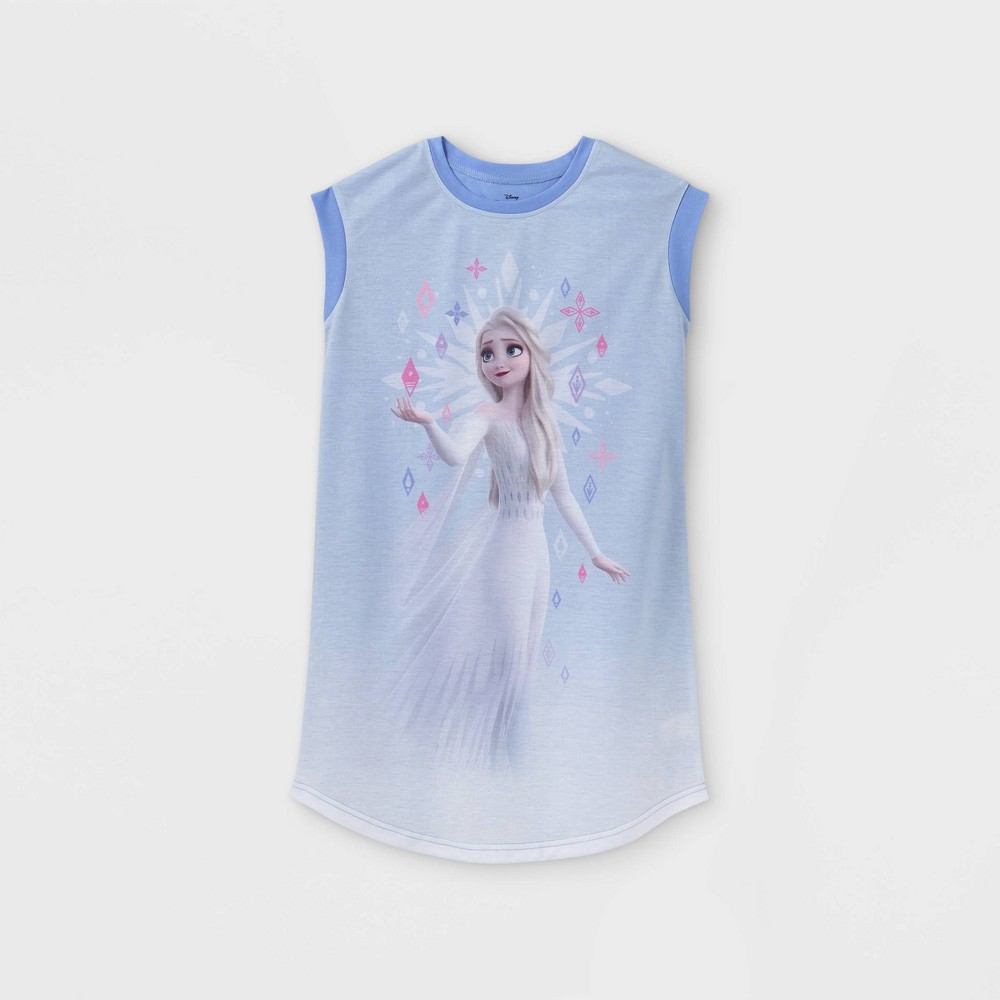size small (6/6X) Girls' Frozen Elsa NightGown - Purple
