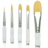 Royal & Langnickel Soft Grip Starter Golden Taklon Fiber Paint Brush Set, Assorted Size, Set of 5 - 2 of 2