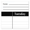 Academic Year Ruled Desk Pad, 21.75 x 17, White Sheets, Black Binding, Black Corners, 16-Month: Sept 2025 to Dec 2026 - 3 of 4