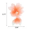 Unique Bargains Flowers Pattern Hair Clip 5.71"x3.94" Orange-pink 1 Pc - 4 of 4