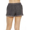 Riviera Sun Womens Denim Look Casual Shorts with Elastic Waist and Drawstring - 3 of 3