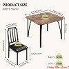 3/5-Piece Modern Dining Set, Space Saving Dinette for Kitchen, Dining Room, Small Space Square Table w/2/4 Chairs Kitchen Table - 2 of 4