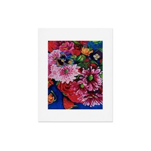Deny Designs Fine Art by Clau Robles Gil Panel 2 Naranja Sanguina y Flores Art Print - 1 of 4