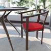 LeisureMod Modern Dining Chair Cushion Pads Set of 4 - 2 of 4