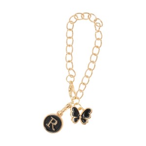 Unique Bargains Butterfly Heart Cup Chain Charm Water Cup Pendant 1 Pc - 1 of 4
