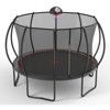 HFYee 8/12/14FT Starter Trampoline Kit Soft Basketball Board & Inflator for Ages 4+ Blue Safety Net - 2 of 4