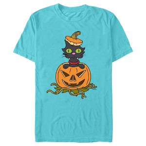 Men's The Simpsons Snowball II Jack-O'-Lantern T-Shirt - 1 of 4