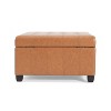 Christopher Knight Home Ellie Contemporary Tufted Faux Leather and Birch Wood Upholstered Storage Ottoman - 4 of 4