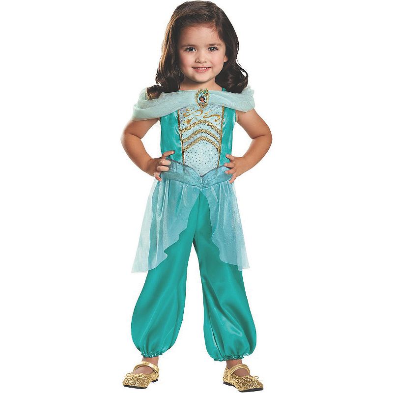 Disguise Toddler Girls' Classic Aladdin Jasmine Jumpsuit Costume, 1 of 2