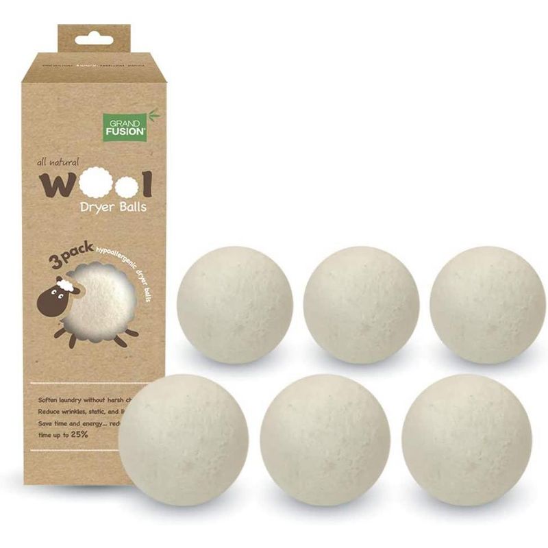 Grand Fusion Wool Dryer Balls Pack of 6, 1 of 5