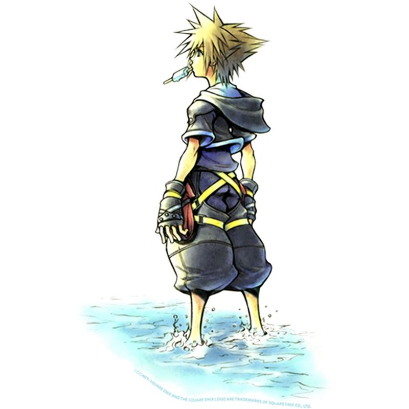 Men's Kingdom Hearts 1 Beach Sora Pull Over Hoodie, 2 of 5