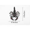 Collectible Wildlife Gifts | Scorpion, Black and Red, Arachnids, Museum Quality, Rubber Inscect, Model, Hand Painted Gift,   4"   CH184 BB113 - 2 of 4