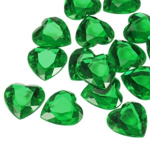Unique Bargains Acrylic Flat Back Heart DIY Crafting Decor Jewelry Rhinestone 20 Pcs - 1 of 4