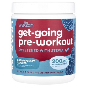 Wellah Get-Going Pre-Workout, Blue Raspberry, 11.5 oz (321 g) - 1 of 2