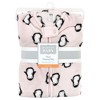 Hudson Baby Infant Girls Plush Sleeveless Sleeping Bag, Sack, Blanket, Pink Penguin - 2 of 2