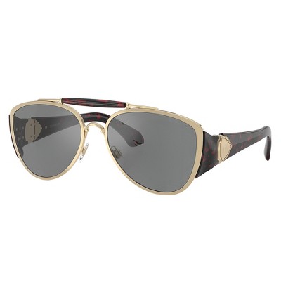 Burberry BE 3161 1109AI Unisex Pilot Sunglasses Light Gold 60mm