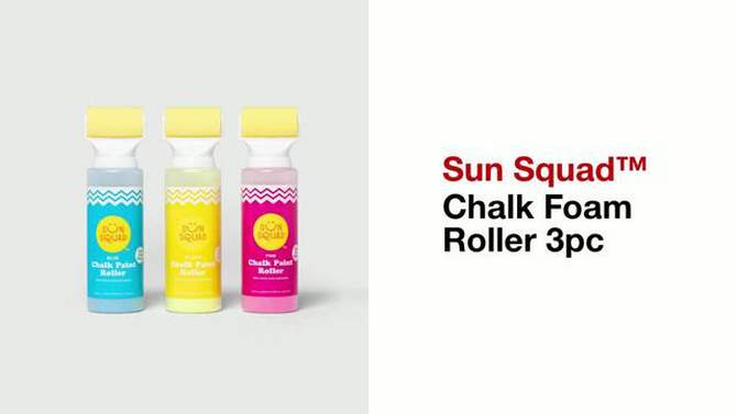 Sidewalk Chalk Paint Rollers 3 ct - Sun Squad&#8482;, 2 of 6, play video
