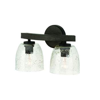 Capital Lighting Clive 2 - Light Vanity in  Carbon Grey/BlackIron