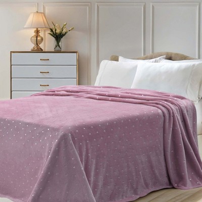 Fleece Plush Throw Blanket Medium Weight Fluffy Soft Decorative Bedding by Blue Nile Mills