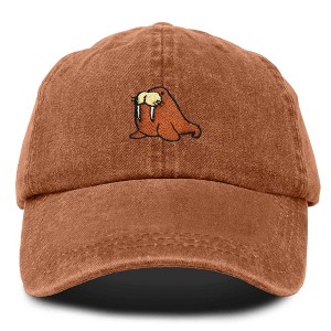 Dalix Walrus Cap Embroidered Mens Cotton Dad Hat Baseball Hat - 1 of 4