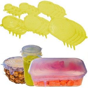 5 Star Super Deals Silicone Stretch Food Lids 24 Pack - Reusable Leak-Proof Containers Covers for Fresh Food Storage & Plastic Containers - 1 of 4