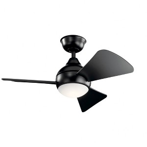 Kichler Lighting Sola 1 - Light Ceiling Fan in  Black - 1 of 4