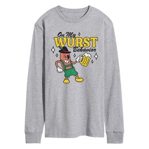 Men's - Instant Message - Wurst Behavior Fall Festival Long Sleeve Graphic T-Shirt - 1 of 4