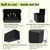 Decksplore 100 Gallon Storage Box, Large Outdoor Deck Box for Patio Furniture Cushions, Garden Tools, Black - 4 of 4