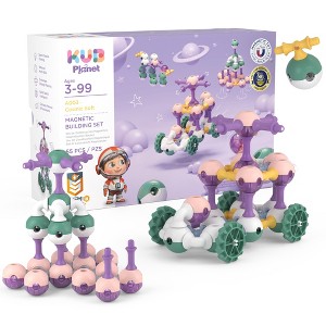 KUB Planet Magnetic Building Set Magnetic Blocks Set 55pc STEM Toy for Kids - 1 of 4