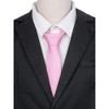 INSPIRE CHIC Men's Solid Color Classic Textured Neck Ties for Formal - 4 of 4