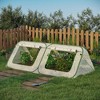 Outsunny Pop Up Greenhouse Mini Warm House with Roll Up Doors and Portable Zipper Bag for Plants Outdoor, 95" x 47" x 30" - 3 of 4