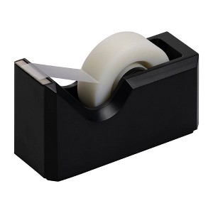 JAM Paper Colorful Desk Tape Dispensers - Black - 1 of 4