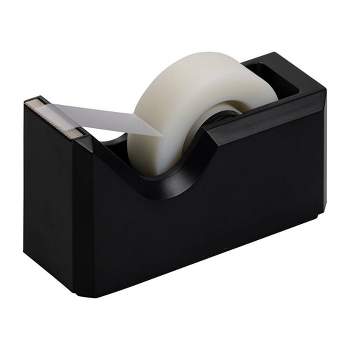 JAM Paper Colorful Desk Tape Dispensers - Black
